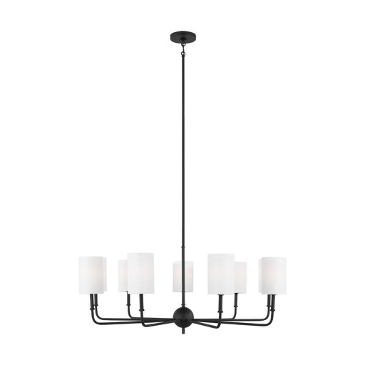 Foxdale 9-Light Chandelier in Midnight Black