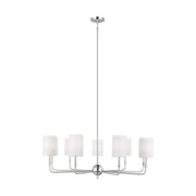 Foxdale 9-Light Chandelier in Brushed Nickel