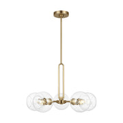 Codyn 5-Light Medium Chandelier in Satin Brass