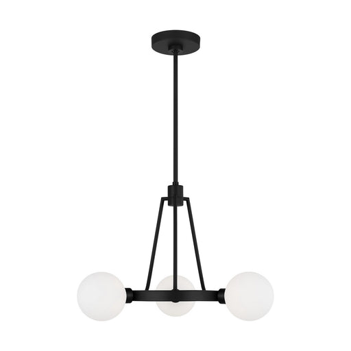 Clybourn 3-Light Small Chandelier in Midnight Black