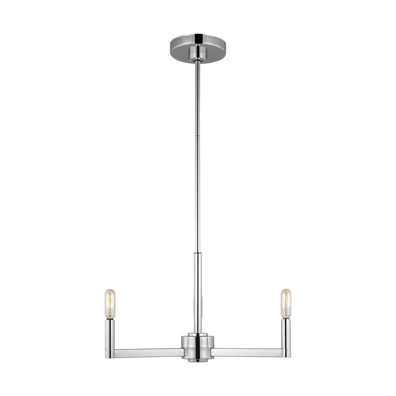 Fullton 3-Light Candle Chandelier in Chrome