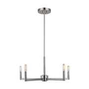Fullton 5-Light Candle Chandelier in Brushed Nickel
