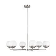 Alvin 6-Light Chandelier in Brushed Nickel