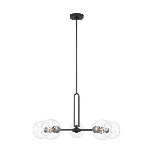 Codyn 5-Light Large Chandelier in Midnight Black