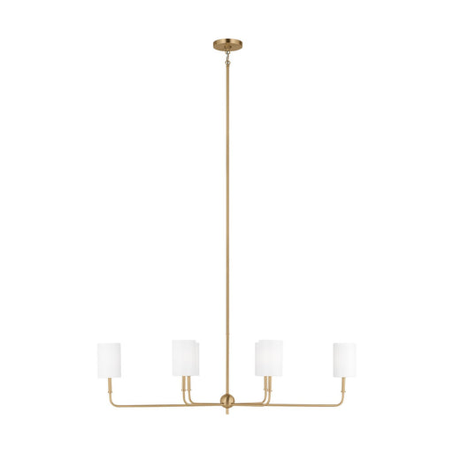 Foxdale 6-Light Linear Pendant in Satin Brass