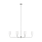 Foxdale 6-Light Linear Pendant in Brushed Nickel
