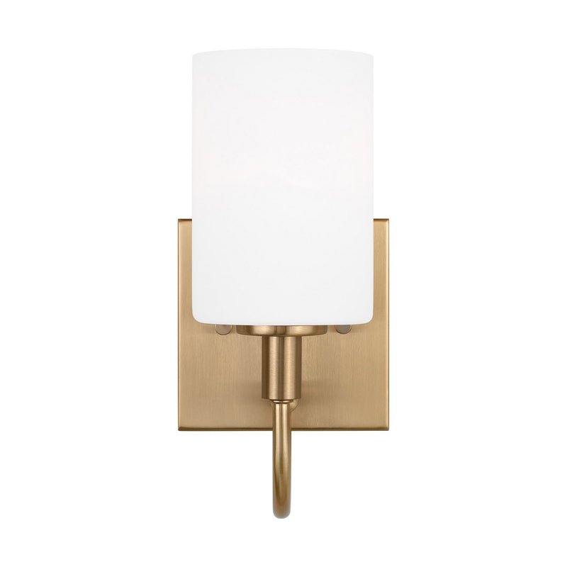 Oak Moore Bath Sconce in Satin Brass