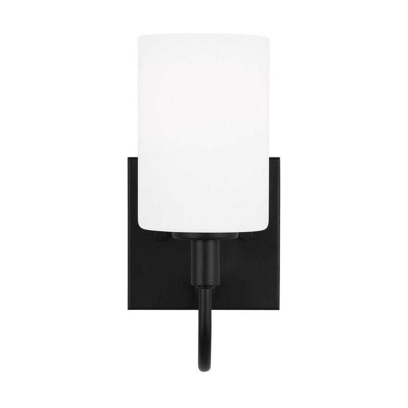 Oak Moore Bath Sconce in Midnight Black