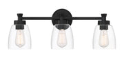 Henning 3 Light 24" Vanity in Flat Black