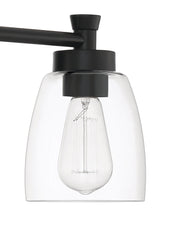 Henning 3 Light 24" Vanity in Flat Black