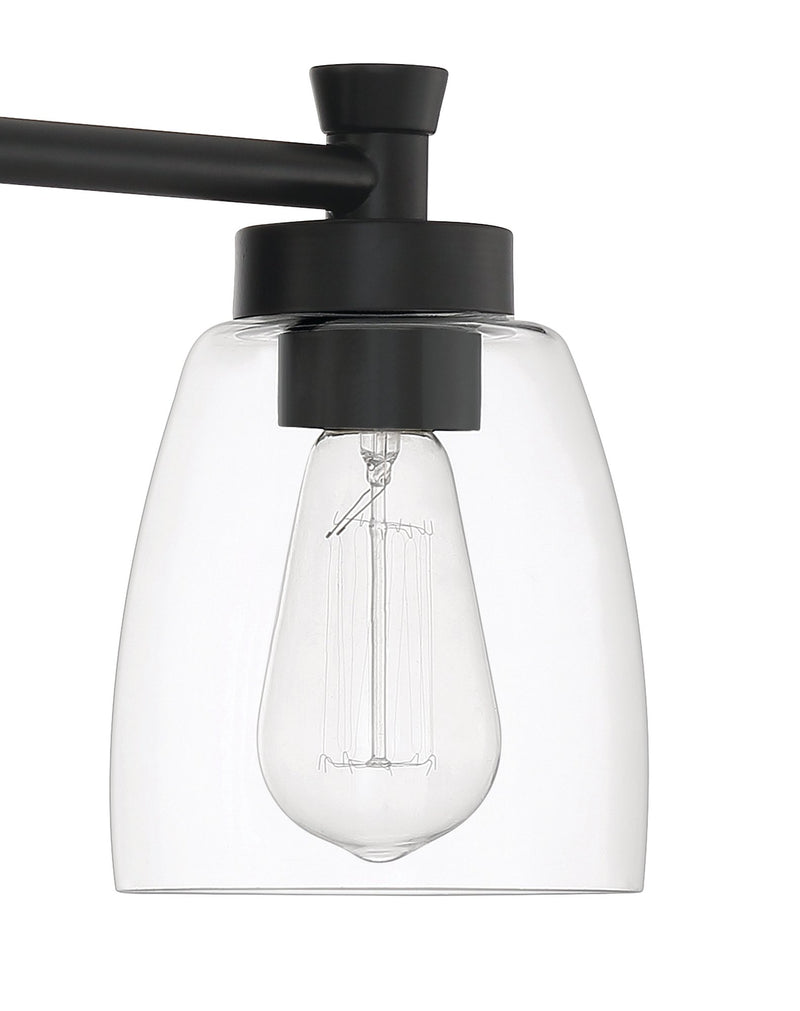 Henning 3 Light 24" Vanity in Flat Black