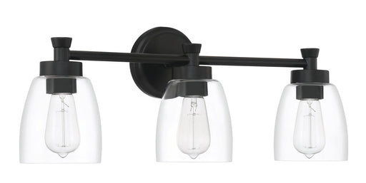 Henning 3 Light 24" Vanity in Flat Black