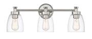 Henning 3 Light 24" Vanity in Polished Nickel