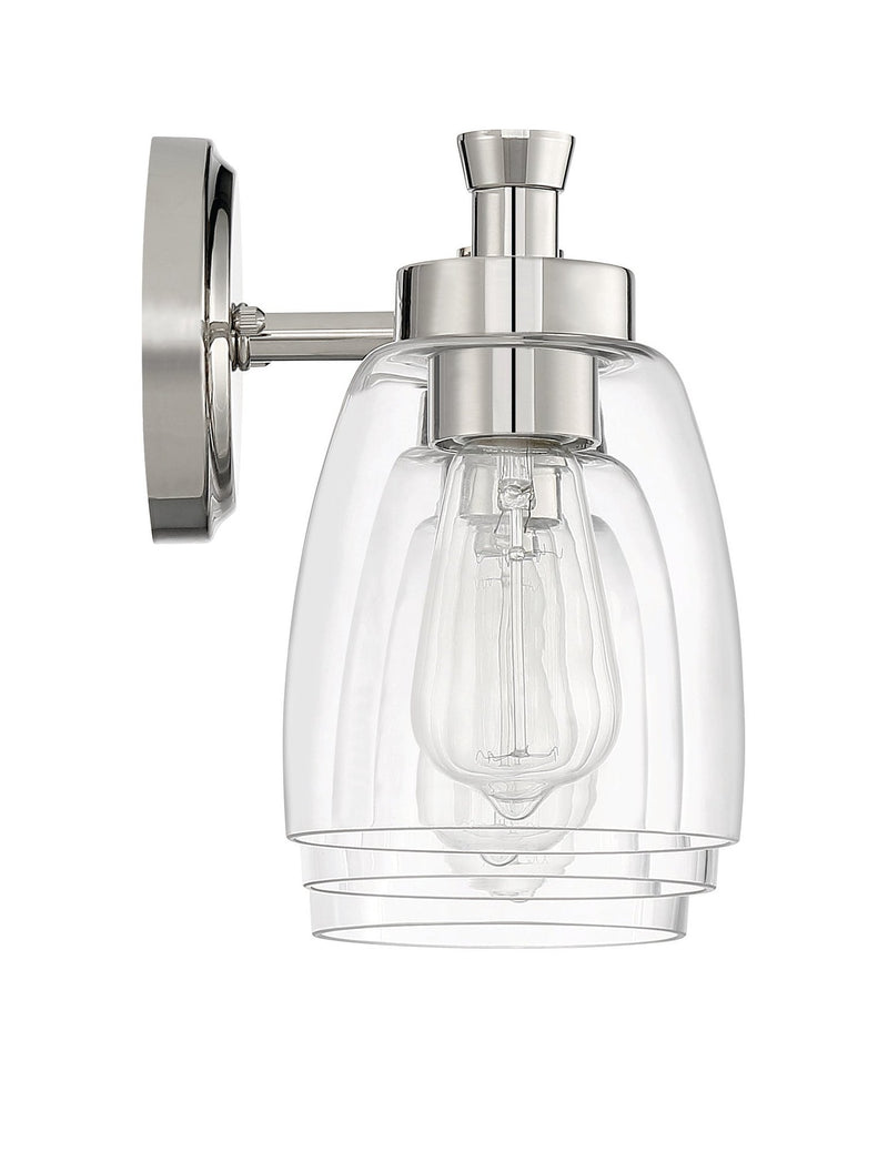Henning 3 Light 24" Vanity in Polished Nickel