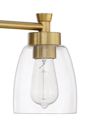 Henning 3 Light 24" Vanity in Satin Brass