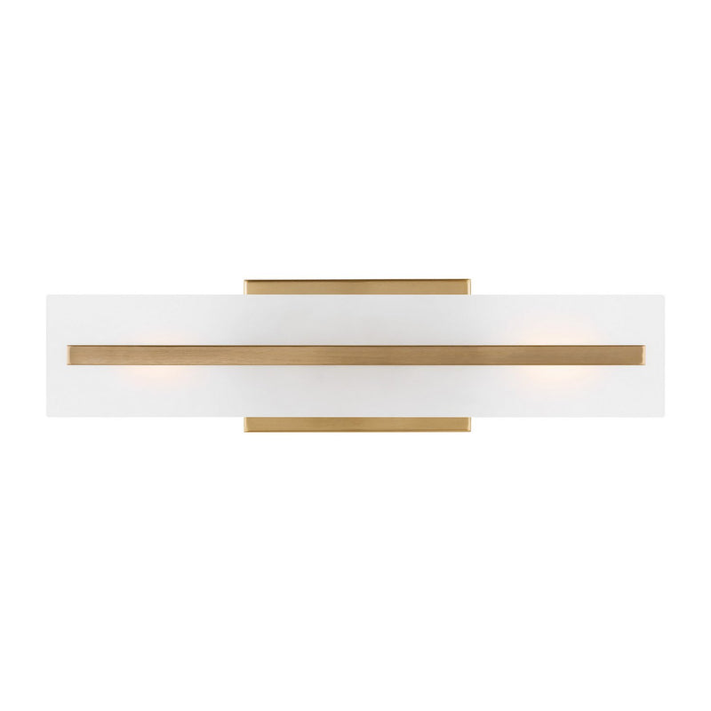 Dex 2-Light 18" Bath Vanity Light in Satin Brass