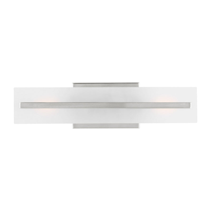 Dex 2-Light 18" Bath Vanity Light in Brushed Nickel