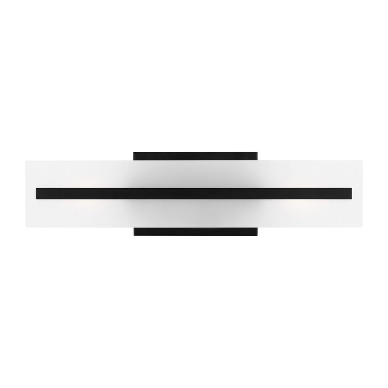 Dex 2-Light 18" Bath Vanity Light in Midnight Black
