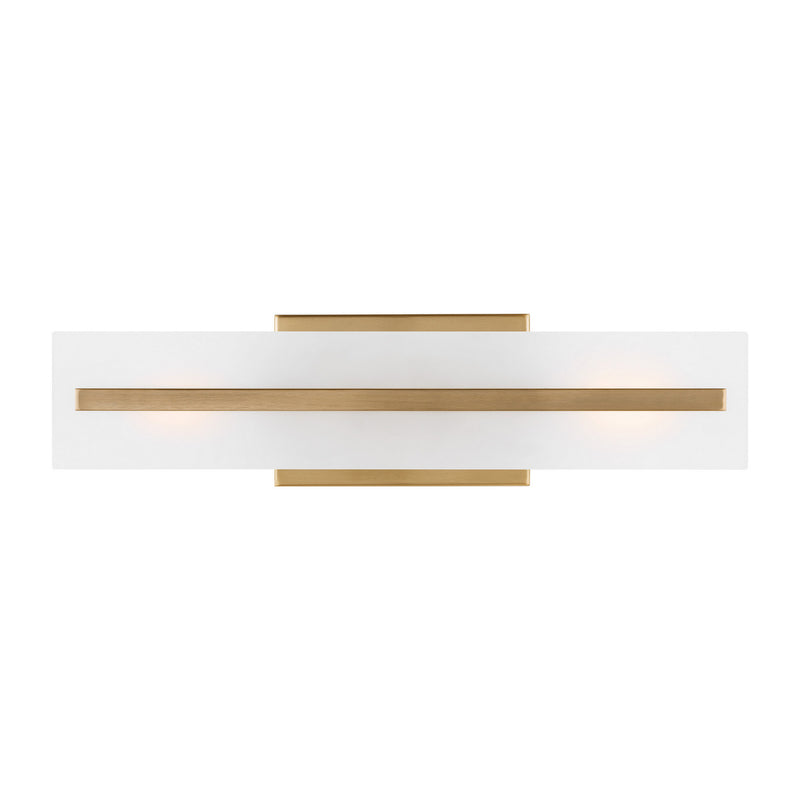 Dex LED Bath Wall Sconce in Satin Brass - Lamps Expo