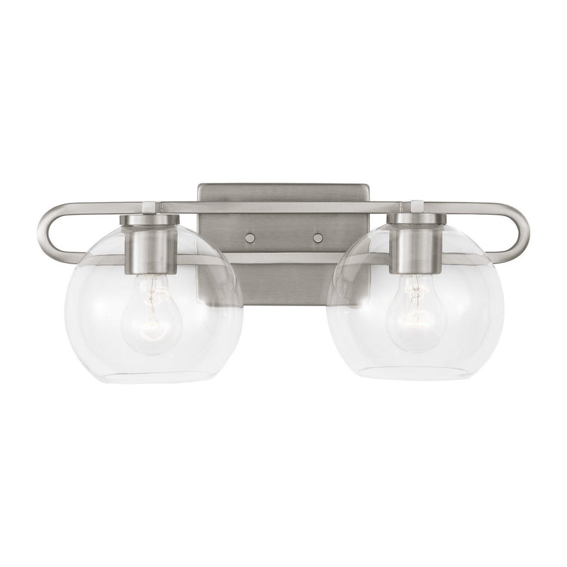 Codyn 2-Light Bath Vanity Light in Brushed Nickel