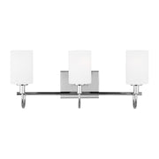 Oak Moore 3-Light Bath Vanity Light in Chrome