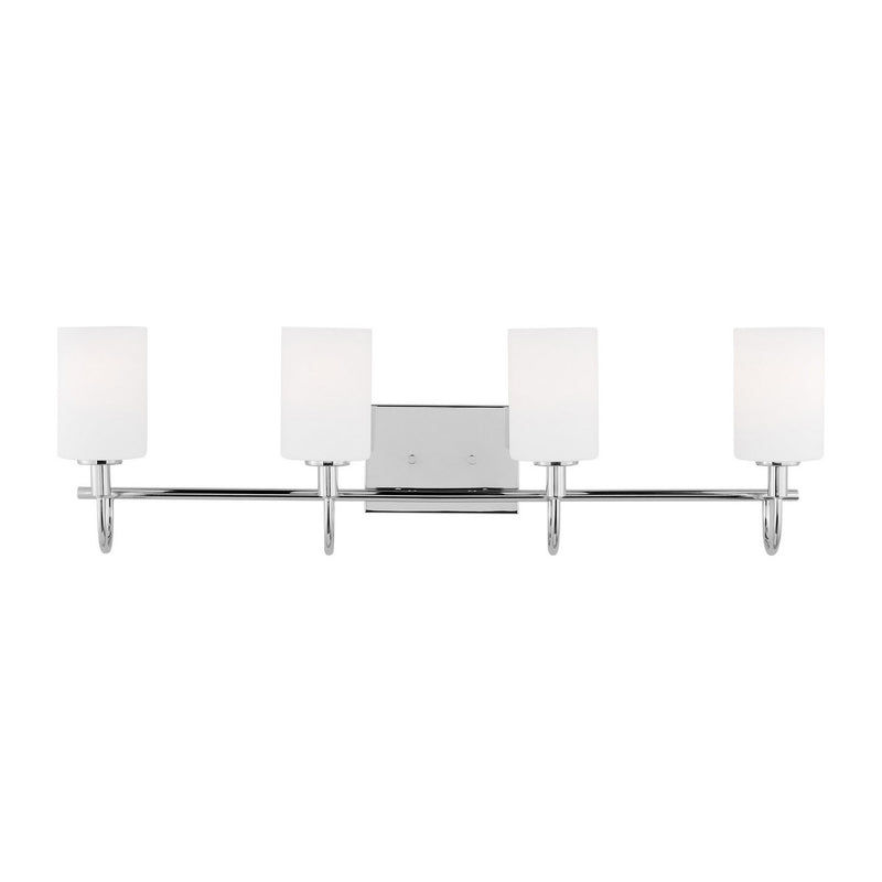 Oak Moore 4-Light Bath Vanity Light in Chrome
