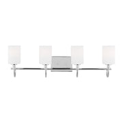 Oak Moore 4-Light Bath Vanity Light in Chrome
