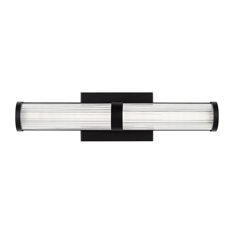 Syden 19" Bath Vanity Light in Midnight Black