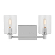 Fullton 2-Light Bath Vanity Light in Chrome