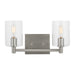 4464202-962 - Fullton 2-Light Bath Vanity in Brushed Nickel by Visual Comfort Studio