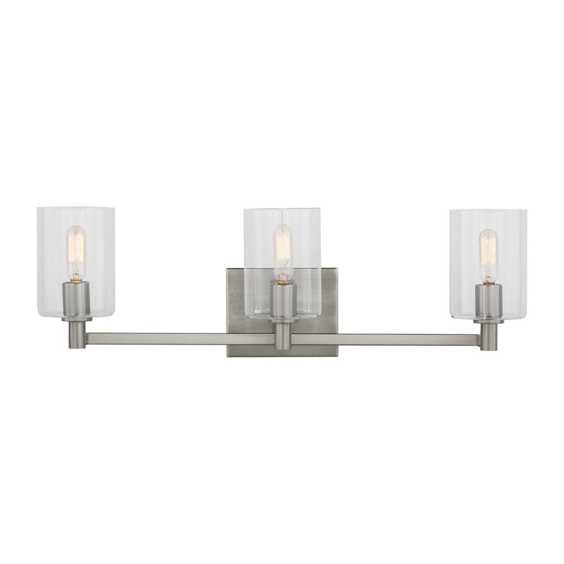 Fullton 3-Light Bath Vanity Light in Brushed Nickel