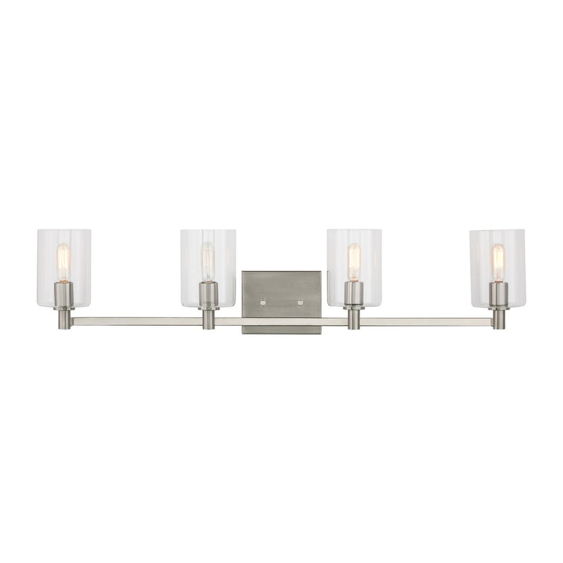 Fullton 4-Light Bath Vanity Light in Brushed Nickel