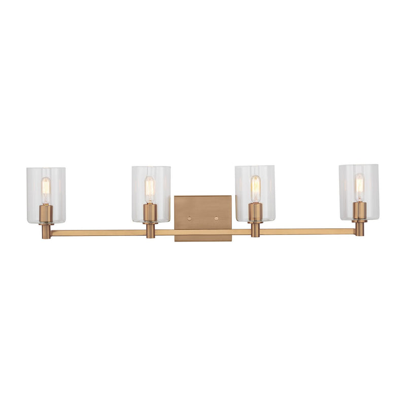 Fullton 4-Light Bath Vanity Light in Satin Brass