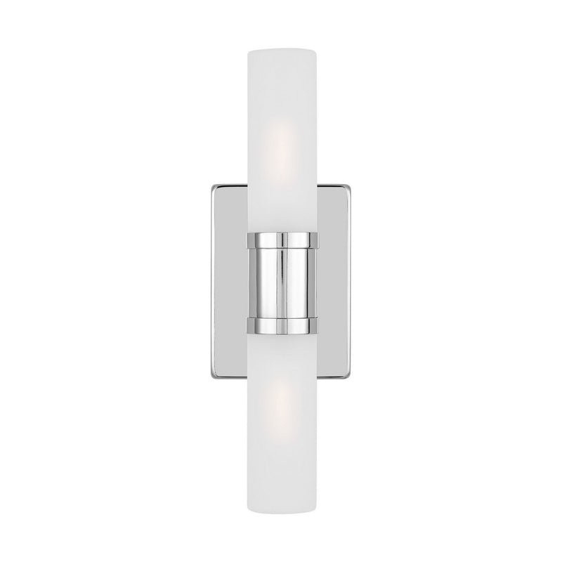 Keaton 16" 2-Light Bath Vanity Light in Chrome