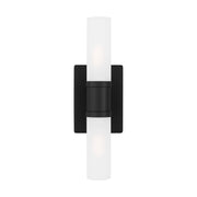 Keaton 16" 2-Light Bath Vanity Light in Midnight Black