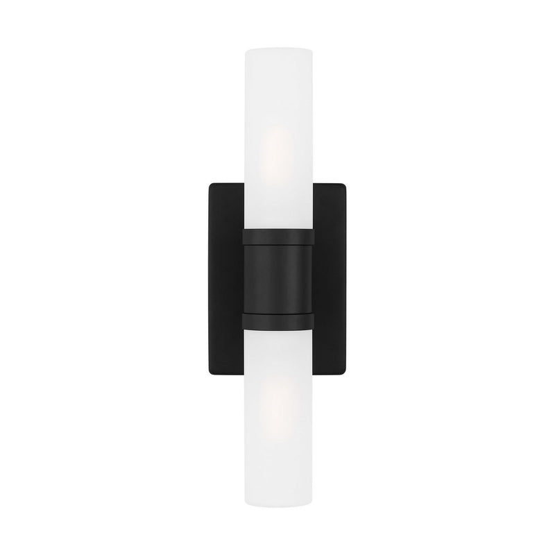 Keaton 16" 2-Light Bath Vanity Light in Midnight Black