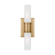 Keaton 16" 2-Light Bath Vanity Light in Satin Brass