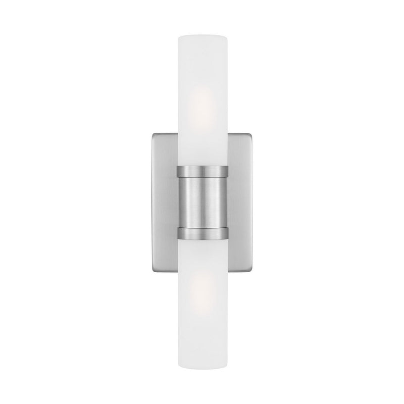 Keaton 16" 2-Light Bath Vanity Light in Brushed Nickel