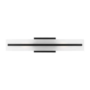 Dex 2-Light 24" Bath Vanity Light in Midnight Black