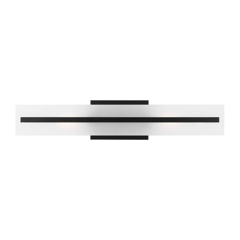 Dex 2-Light 24" Bath Vanity Light in Midnight Black