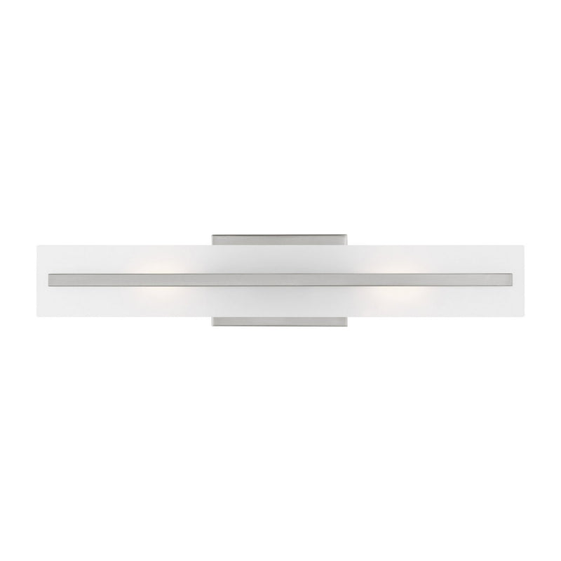 Dex 2-Light 24" Bath Vanity Light in Brushed Nickel