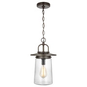 Tybee One Light Outdoor Pendant in Antique Bronze