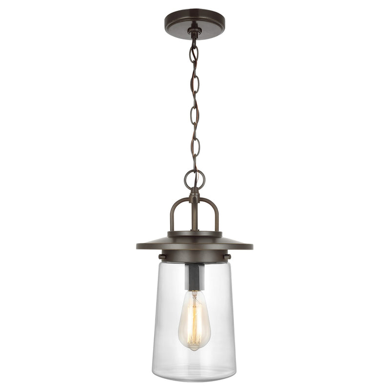 Tybee One Light Outdoor Pendant in Antique Bronze