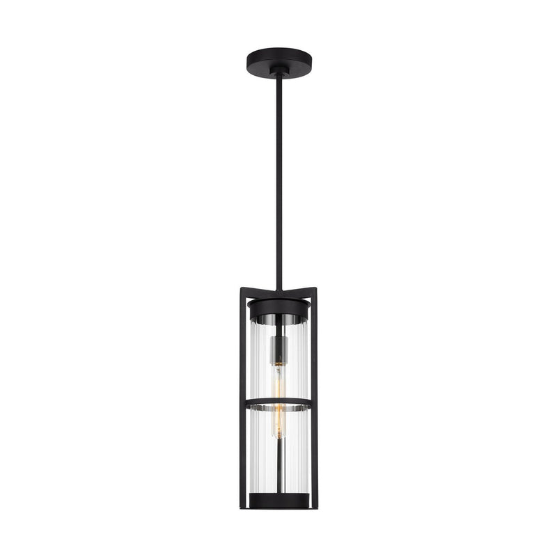 Alcona Outdoor Pendant in Black