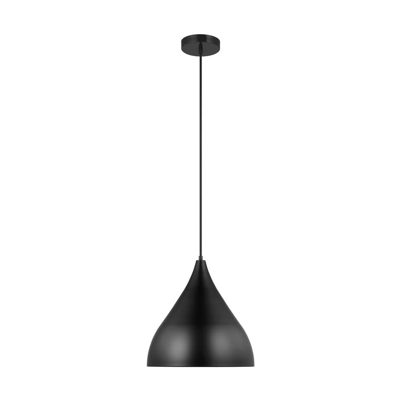Oden Medium Pendant in Midnight Black