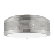 Vander Medium 3-Light Flush Mount in Brushed Nickel