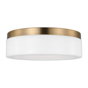 Rhett LED Flush Mount in Satin Brass