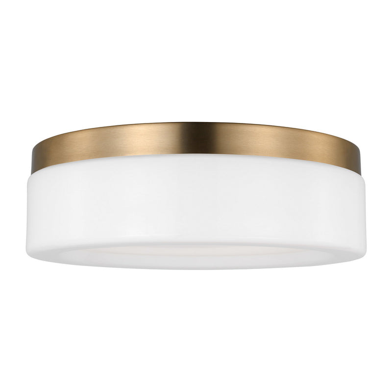 Rhett LED Flush Mount in Satin Brass
