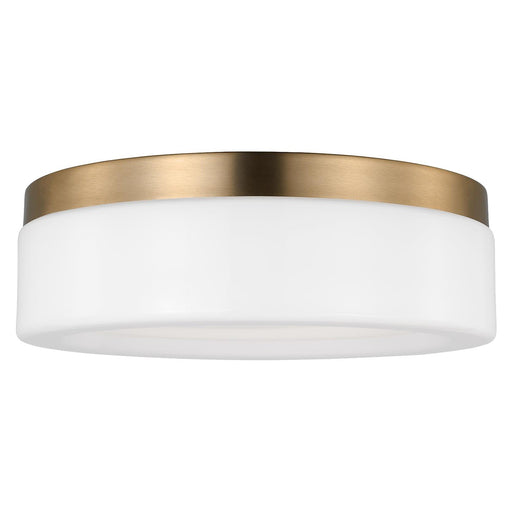 Rhett 12" LED Flush Mount in Satin Brass