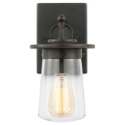 Tybee Small Outdoor Wall Lantern in Antique Bronze